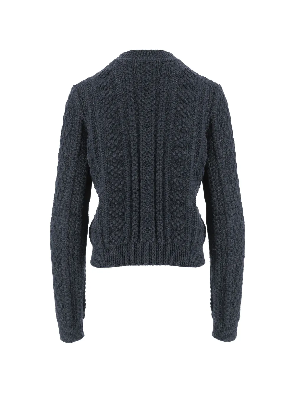 Jil Sander Trui met geometrisch patroon en ronde hals Grijs