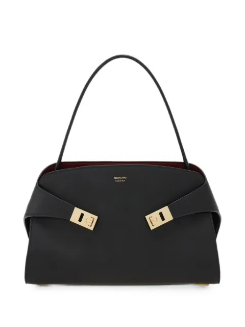 Ferragamo Hug hook-and-eye leather tote bag
