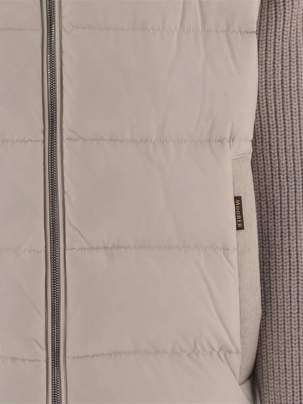 Moorer Gewatteerd jack met rits Beige