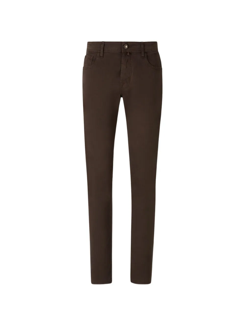 Jacob Cohën logo-patch slim-fit jeans - Marrone