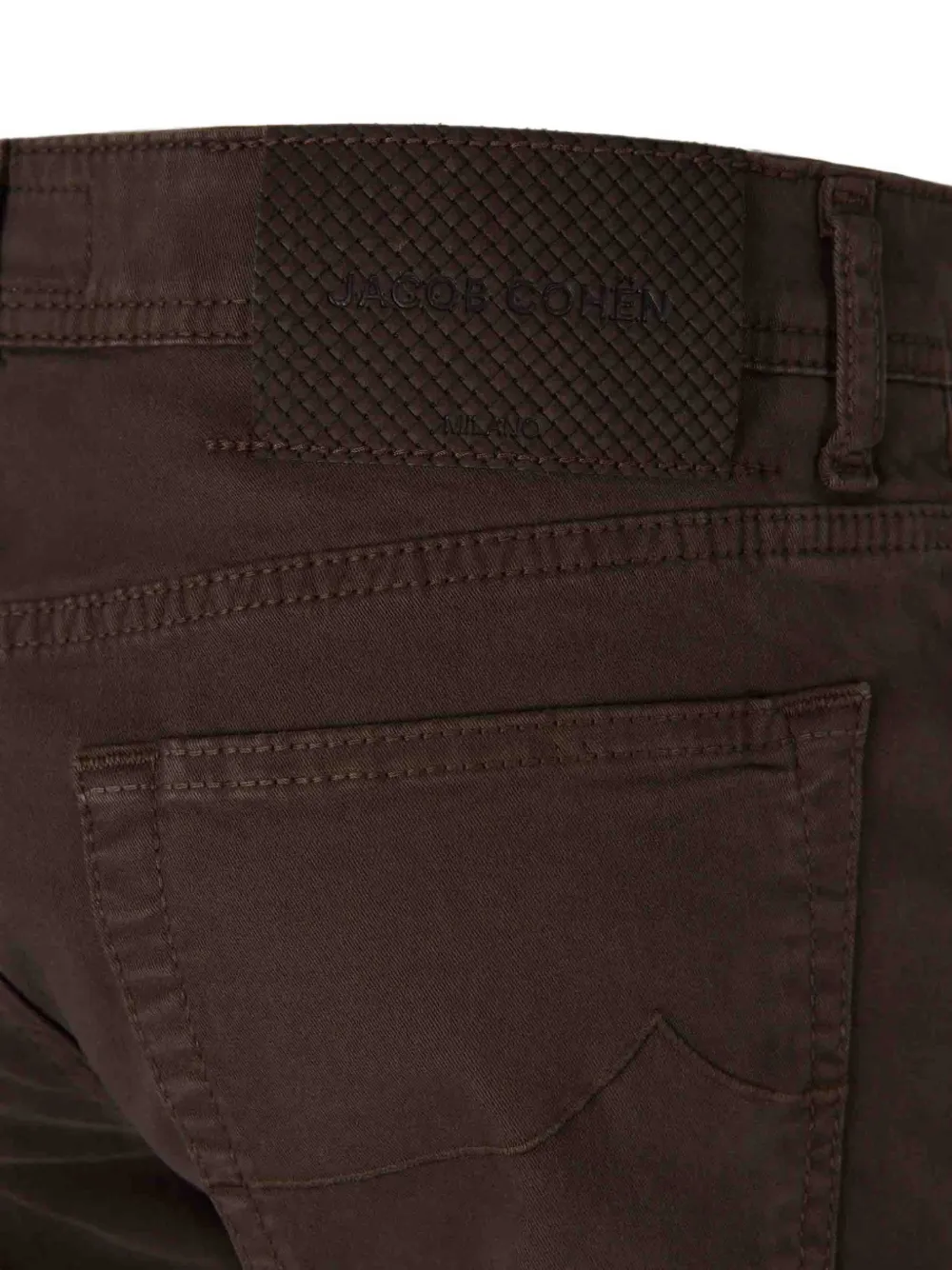 Jacob Cohën Skinny jeans met logopatch Bruin