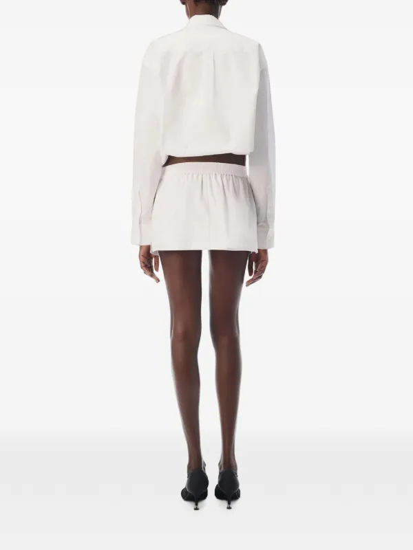 Alexander Wang Layered Cropped Tank Top And Shirt | White | FARFETCH