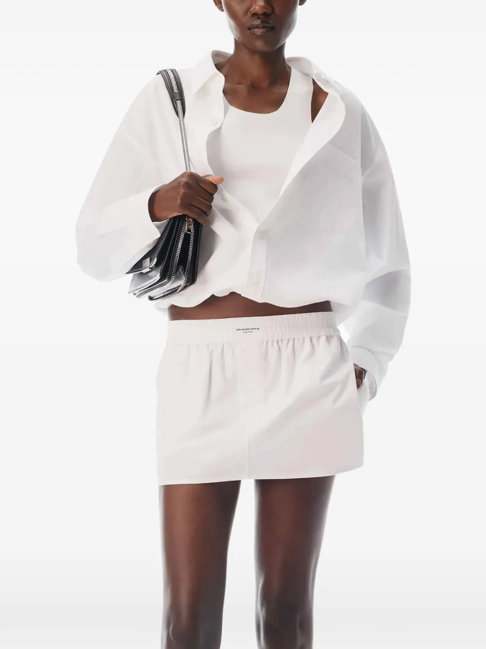 Alexander Wang Gelaagde cropped tanktop en blouse Wit