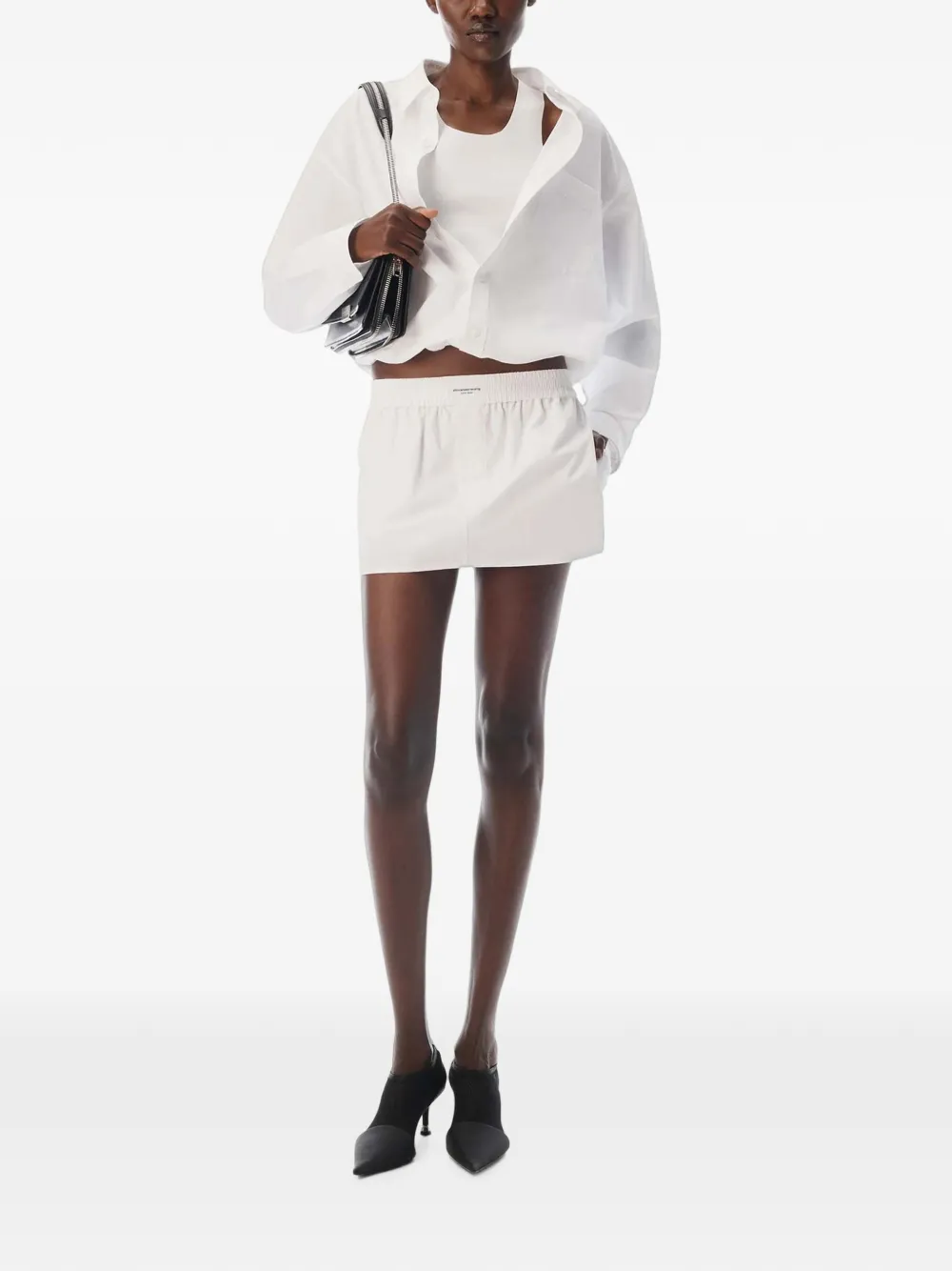 Alexander Wang Gelaagde cropped tanktop en blouse Wit
