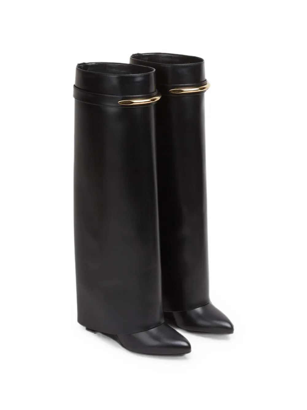 Givenchy Shark Lock calf leather boots Zwart