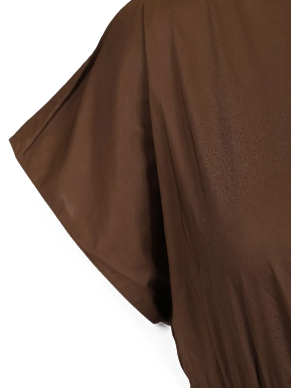 Matteau Midi-jurk met gesmockte taille Bruin
