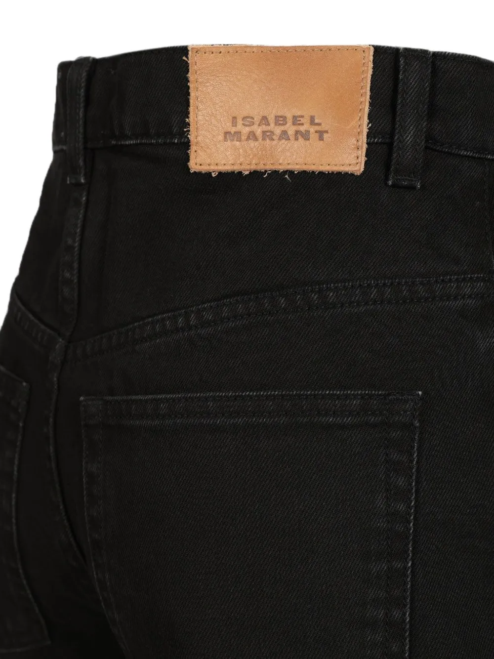 ISABEL MARANT Jeans met logopatch Zwart