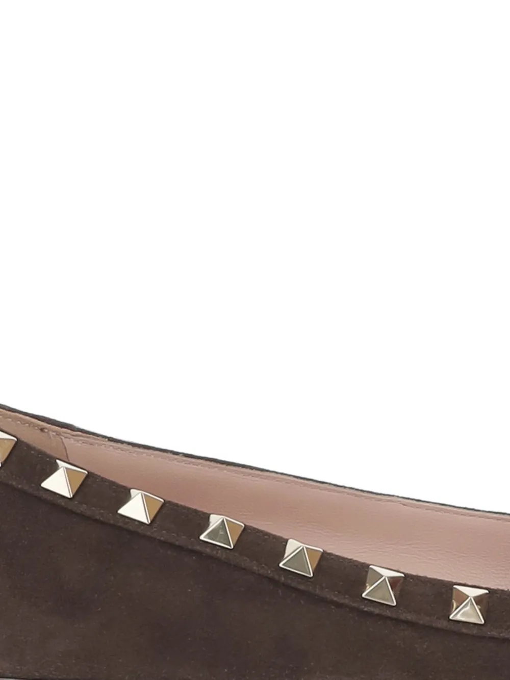 Valentino Garavani Rockstud pointed-toe ballet flats Bruin