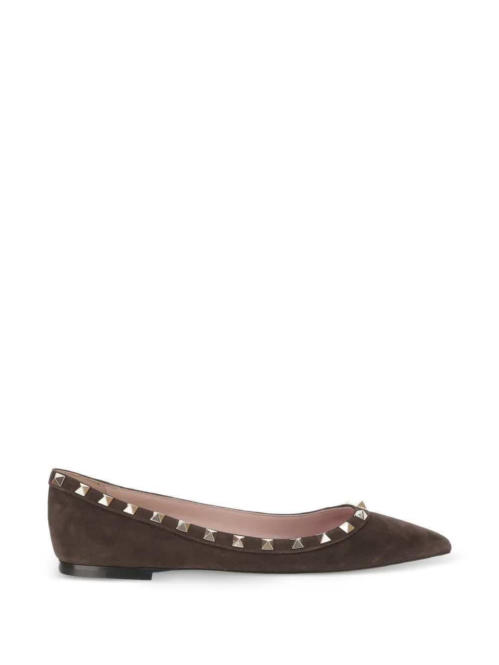 Valentino Garavani Rockstud pointed-toe ballet flats Bruin