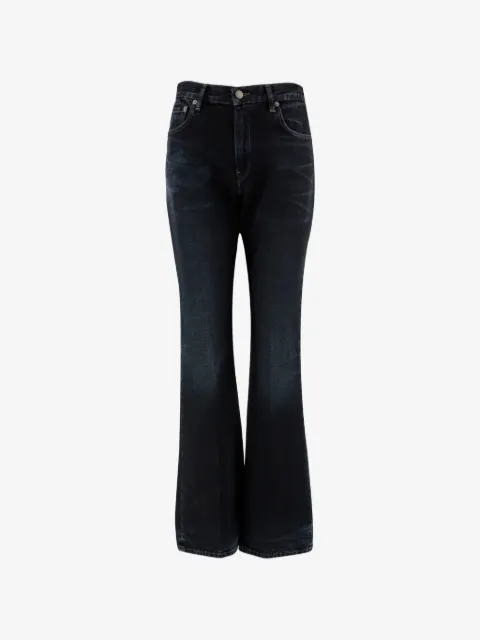 Haikure button-up flared jeans