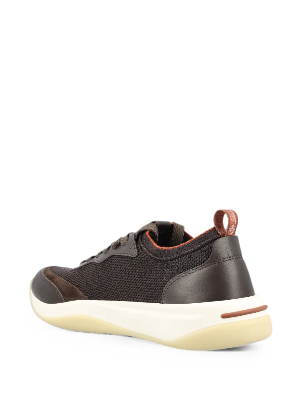 Loro Piana 410 LP Walk mesh sneakers met vlakken Bruin