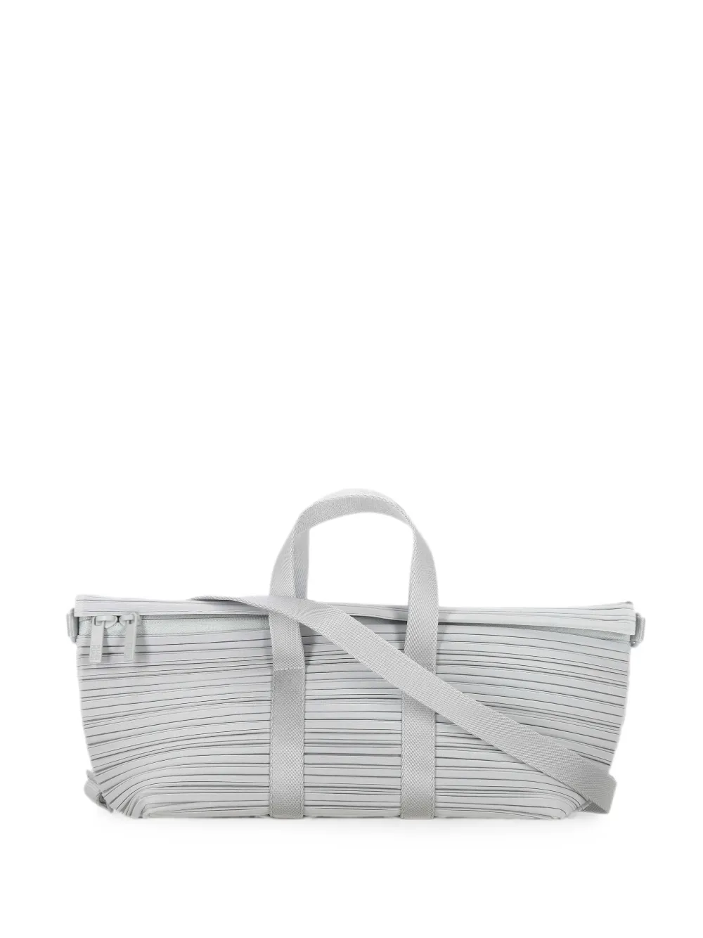 Pleats Please Issey Miyake pleated tote bag - Grigio