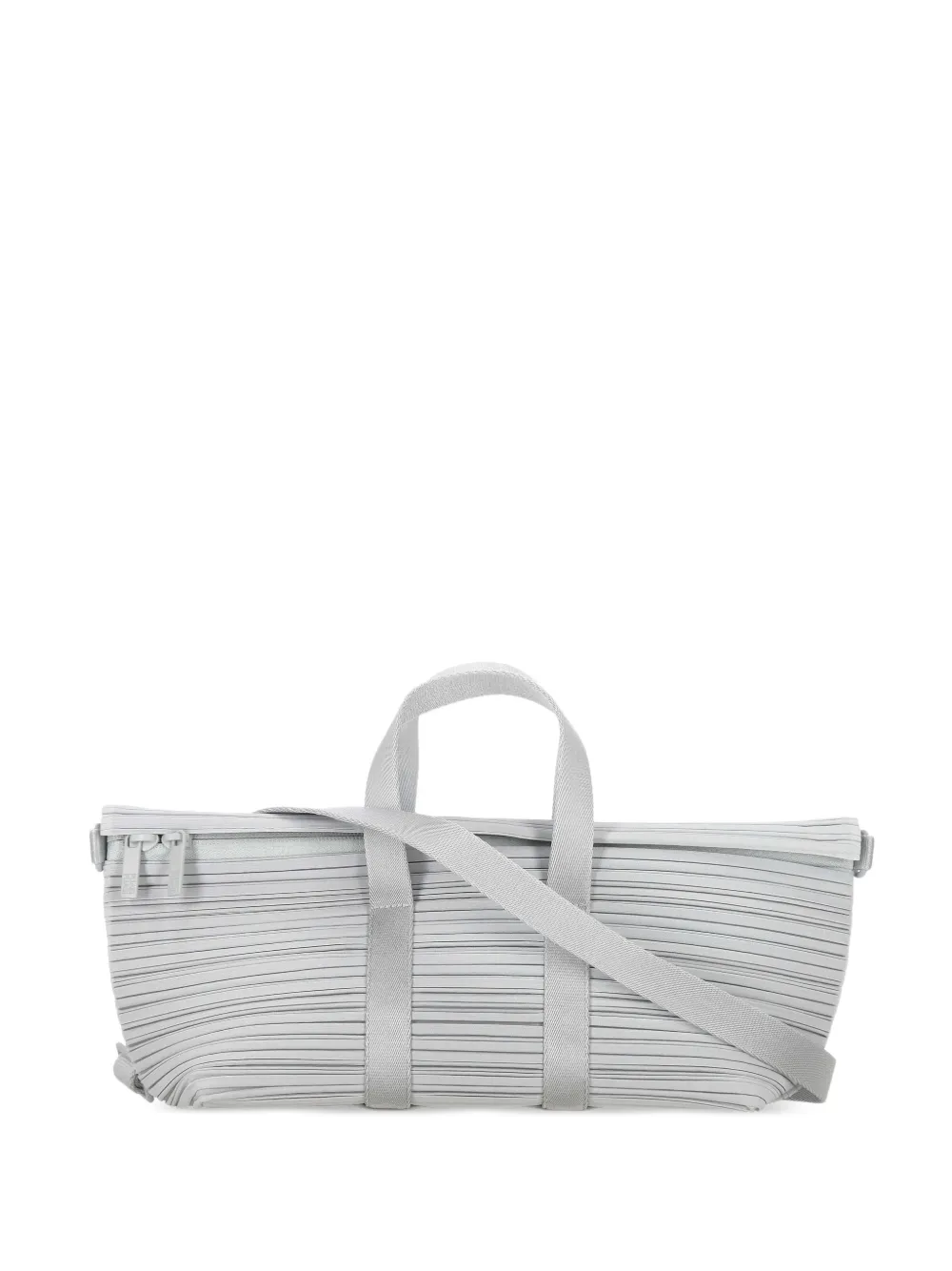 Pleats Please Issey Miyake pleated tote bag - Grey