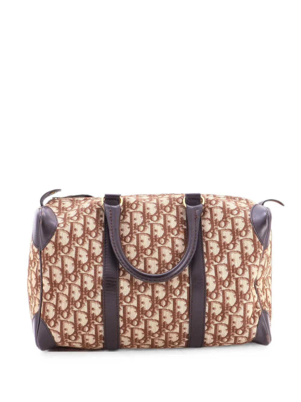 Christian Dior Pre-Owned Vintage Trotter Boston Bag Diorissimo Canvas Medium handbag - Brown