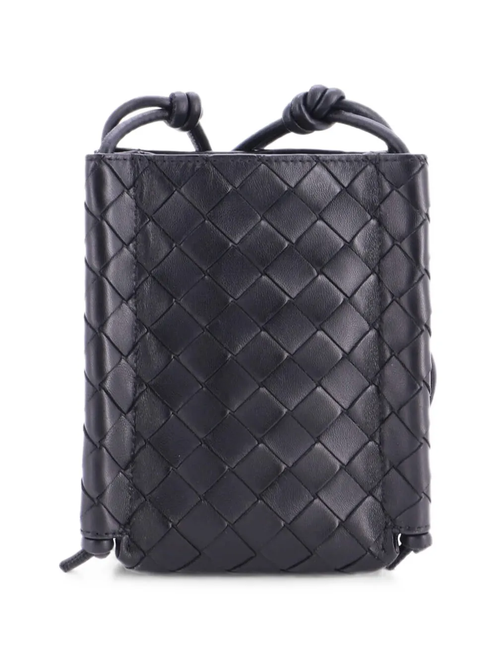 Bottega Veneta Pre-Owned Borsa a tracolla The Knot mini in nappa con design Intrecciato - Nero