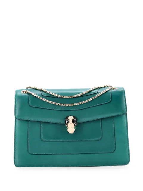Bvlgari Pre-Owned Serpenti Forever Square Leather Medium shoulder bag