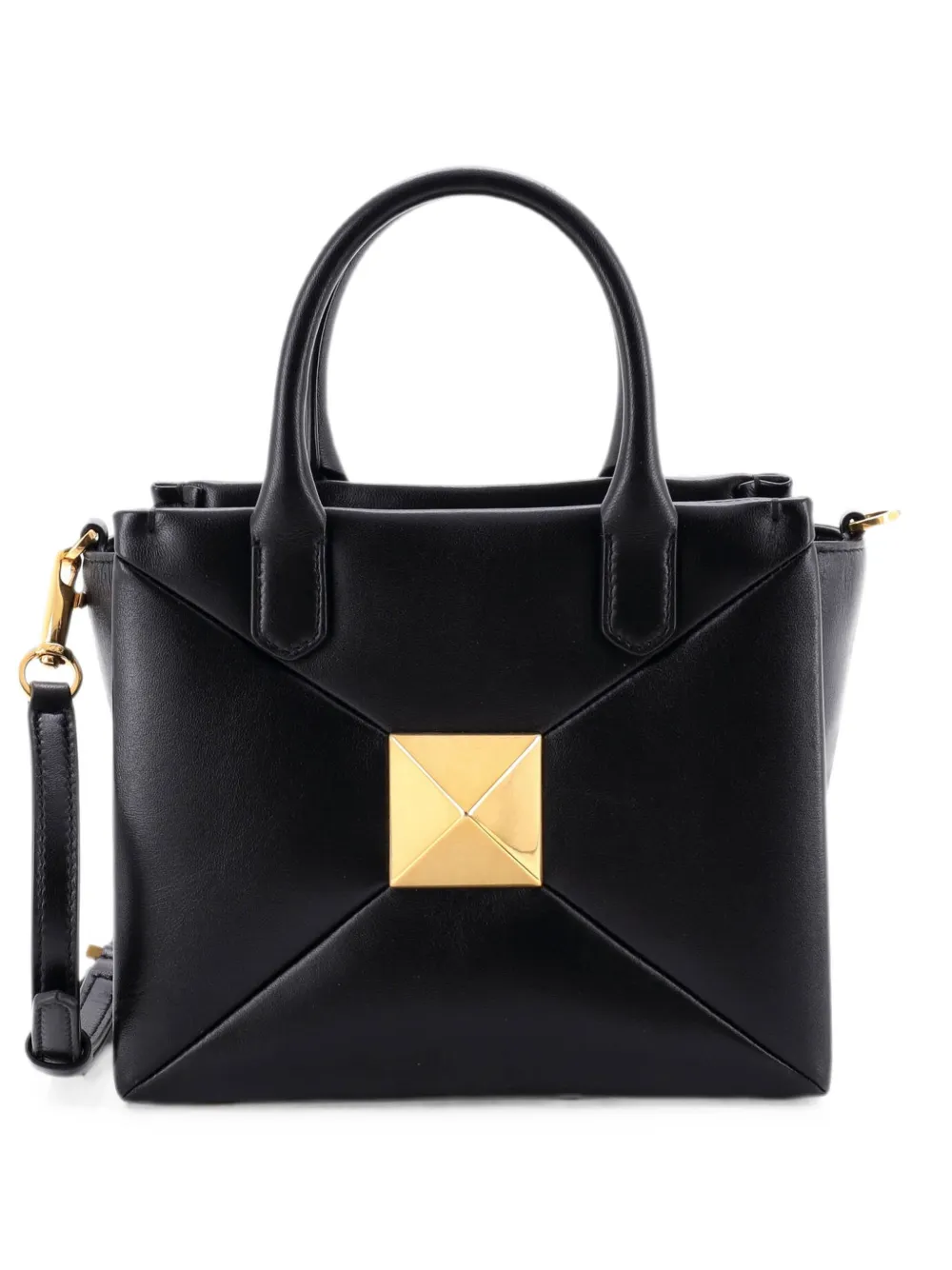Valentino Garavani Pre-Owned One Stud Top Handle Bag Leather Small crossbody bag - Black