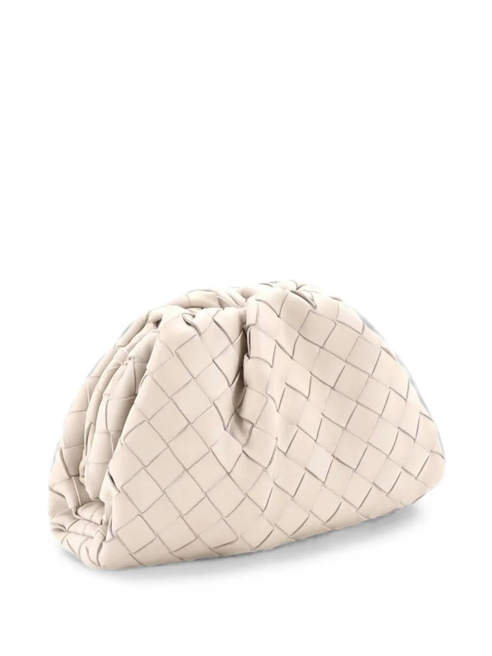 Bottega Veneta Pre-Owned Borsa a tracolla The Pouch mini in nappa con design Intrecciato - Toni neutri