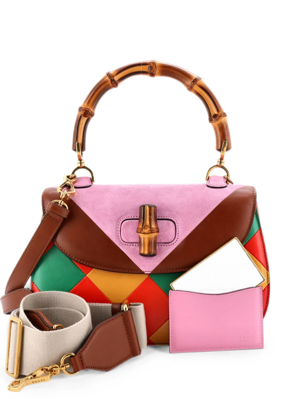 Gucci Pre-Owned Borsa a tracolla Bamboo 1947 - Marrone