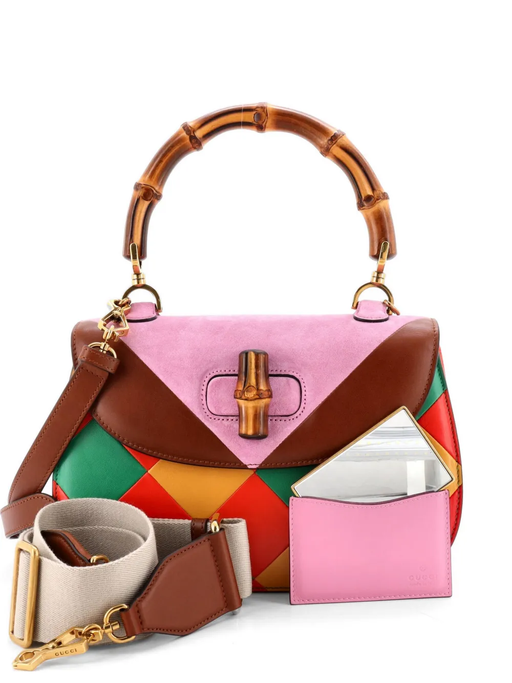 Gucci Pre-Owned Borsa a tracolla Bamboo 1947 - Marrone