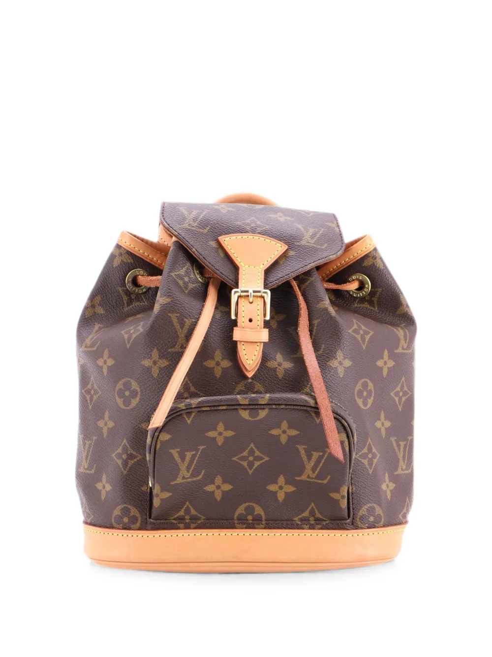 Louis Vuitton Pre-Owned Zaino Montsouris PM in tela con monogramma - Marrone