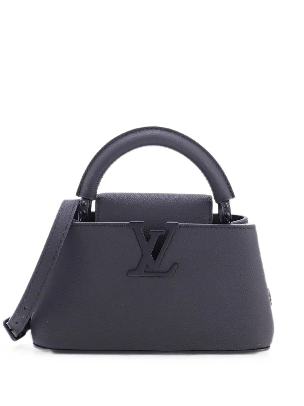 Louis Vuitton Pre-Owned Capucines East West Bag Leather Mini shoulder bag - Black