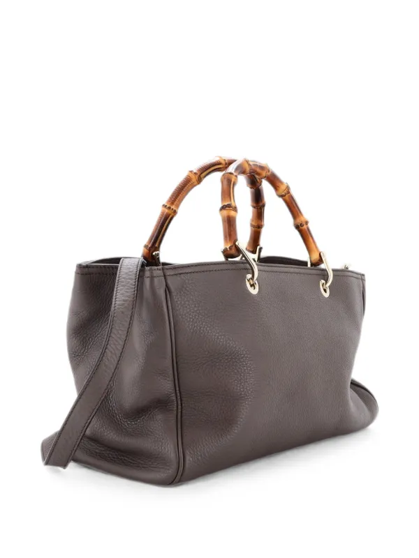 Gucci Pre-Owned バンブーショッパー レザー ミディアム トートバッグ