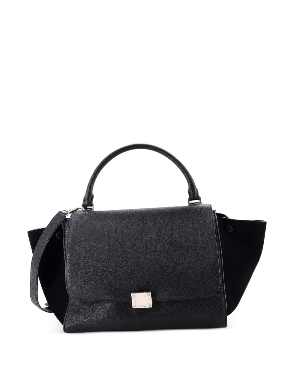 Celine Pre-Owned Trapeze Bag Leather Medium satchel - Black