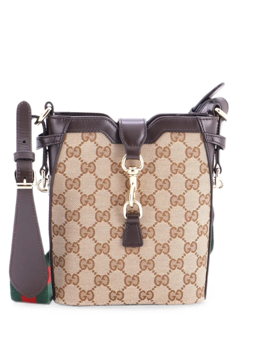 Gucci Pre-Owned Borsa a secchiello GG mini - Marrone