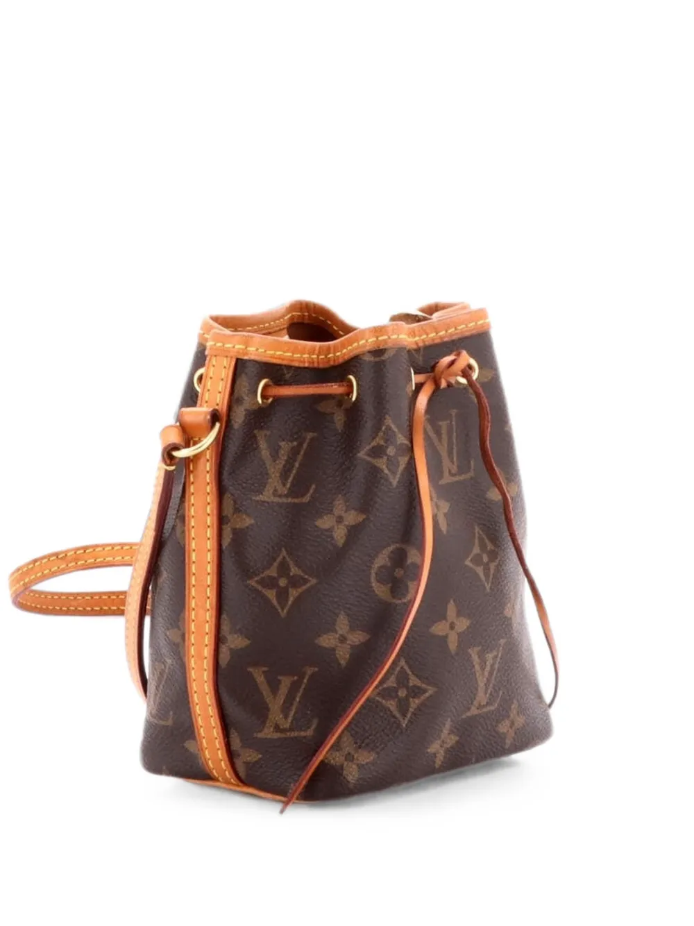 Louis Vuitton Pre-Owned Noe Handbag Monogram Canvas Nano bucket bag - Brown