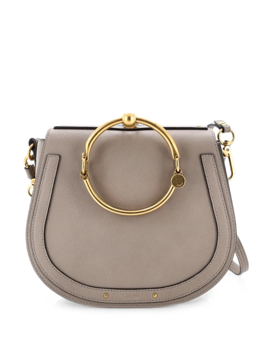 Chloé Pre-Owned Borsa a tracolla Nile media in pelle - Grigio