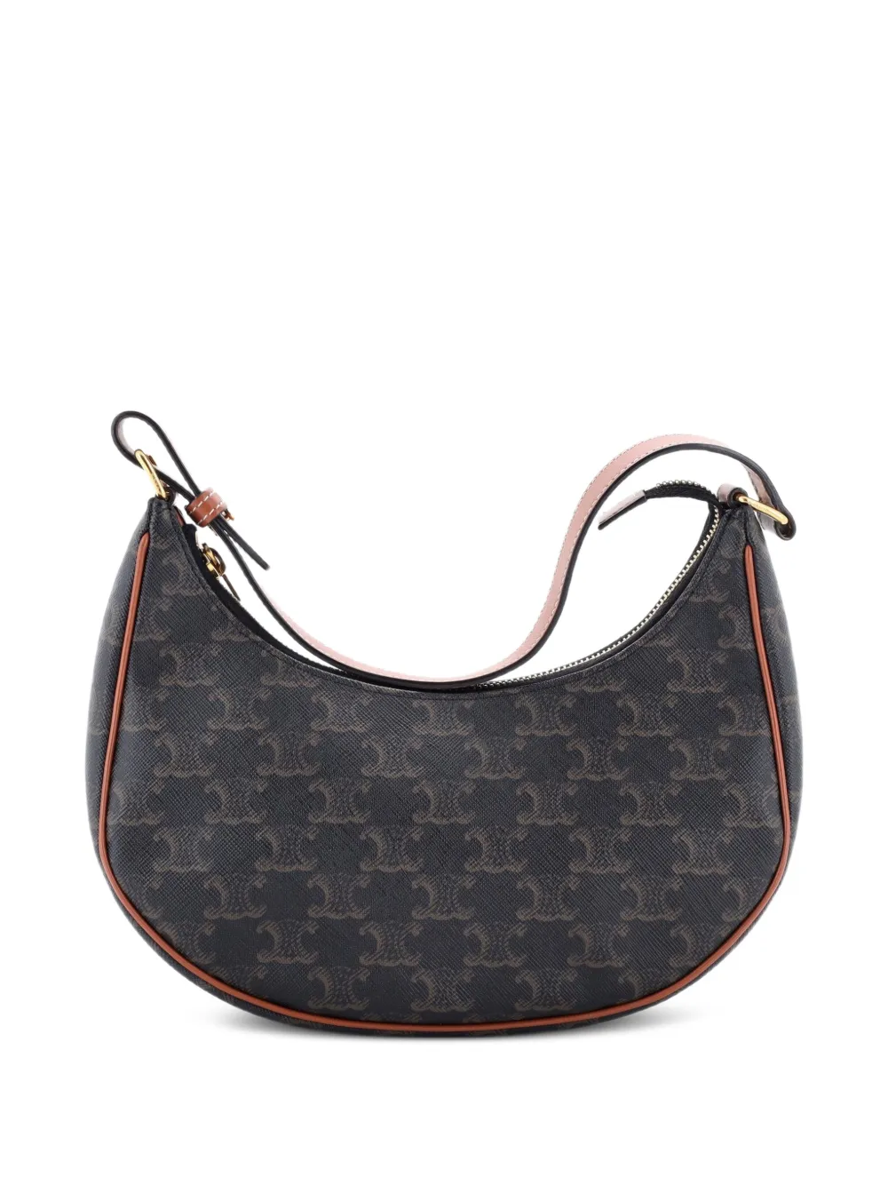 Celine Pre-Owned Ava Bag Triomphe Coated Canvas hobo bag - Brown