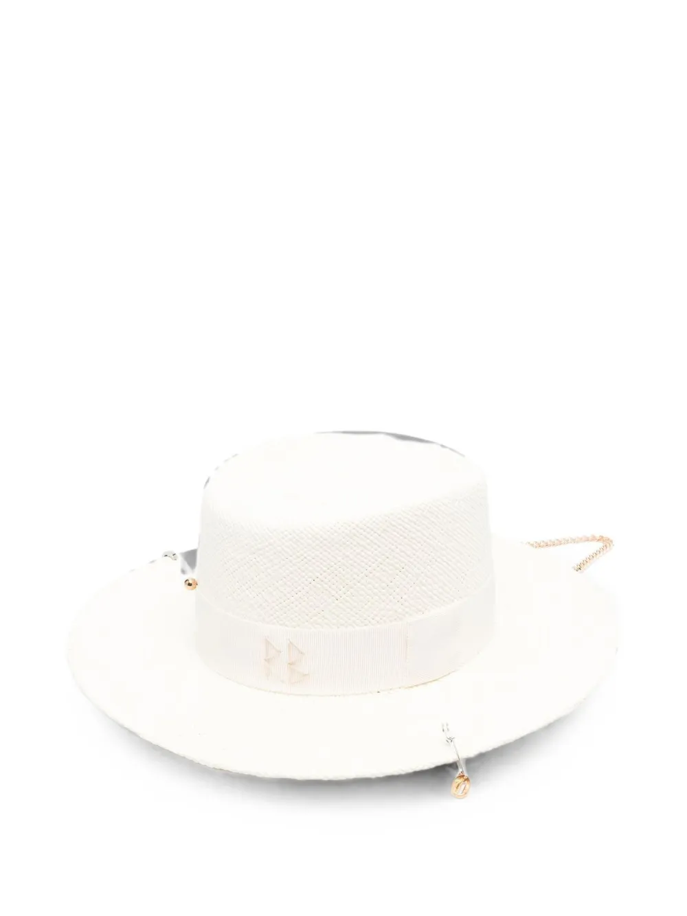 Ruslan Baginskiy Gambler pierced logo-detail hat - Weiß