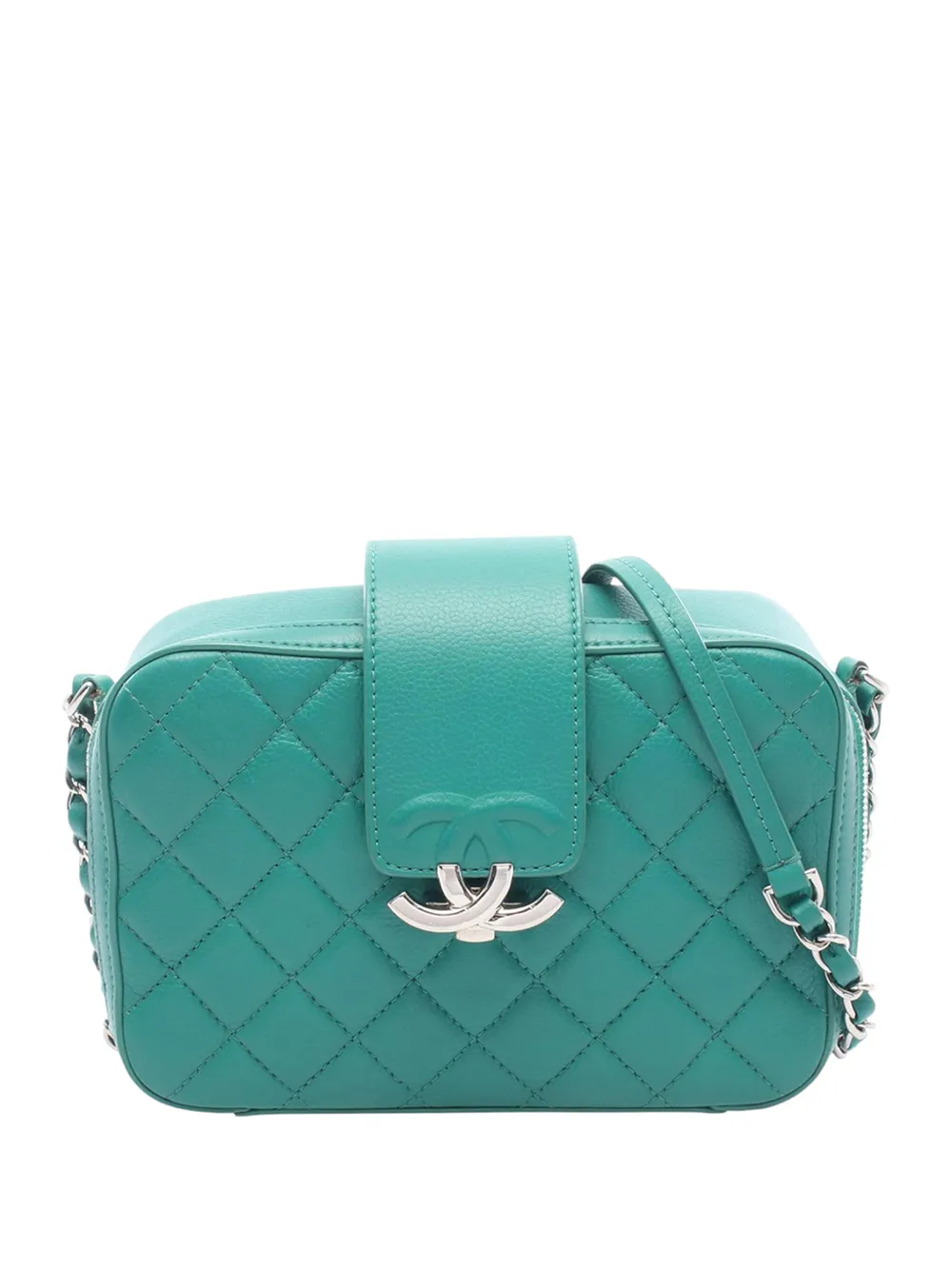 CHANEL Pre-Owned Borsa a tracolla CC Box piccola 2016-2017 - Verde
