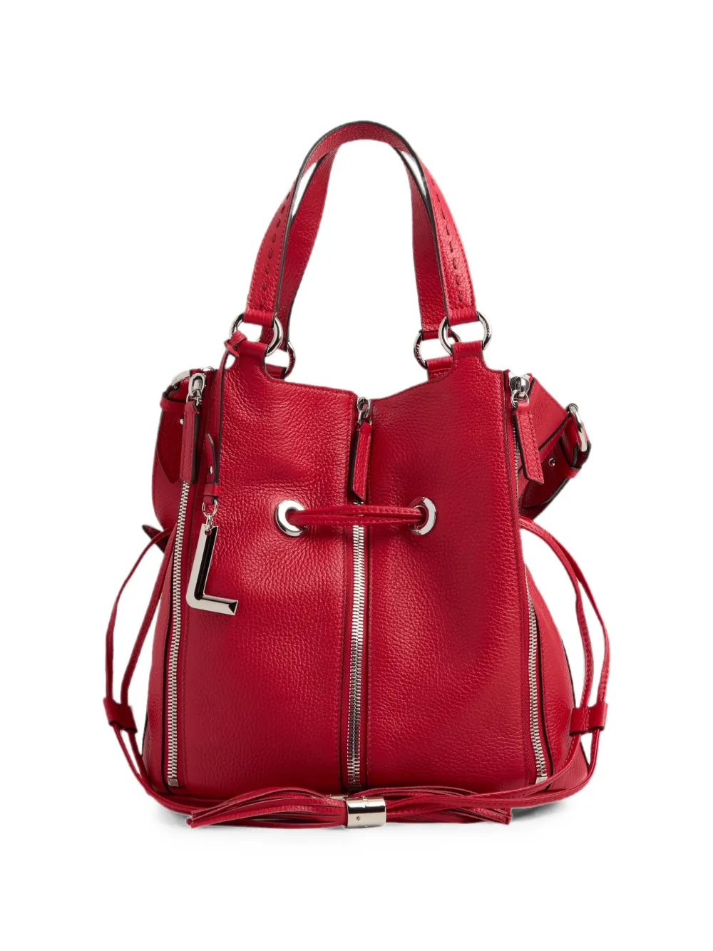 Lancel Premier Flirt medium bucket-tas Rood