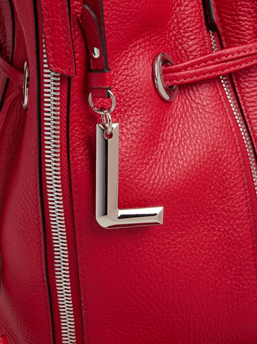 Lancel Premier Flirt medium bucket-tas Rood