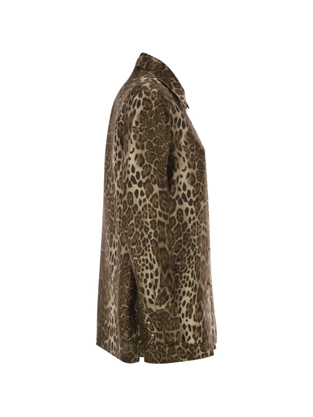 Max Mara Overhemd met luipaardprint Bruin