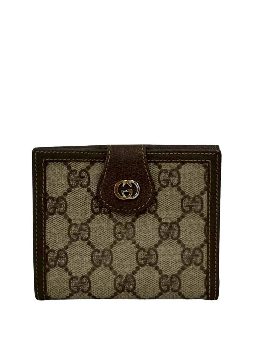 Gucci Pre-Owned Portafoglio bi-fold piccolo in tessuto GG Supreme 2000-2015 - Toni neutri