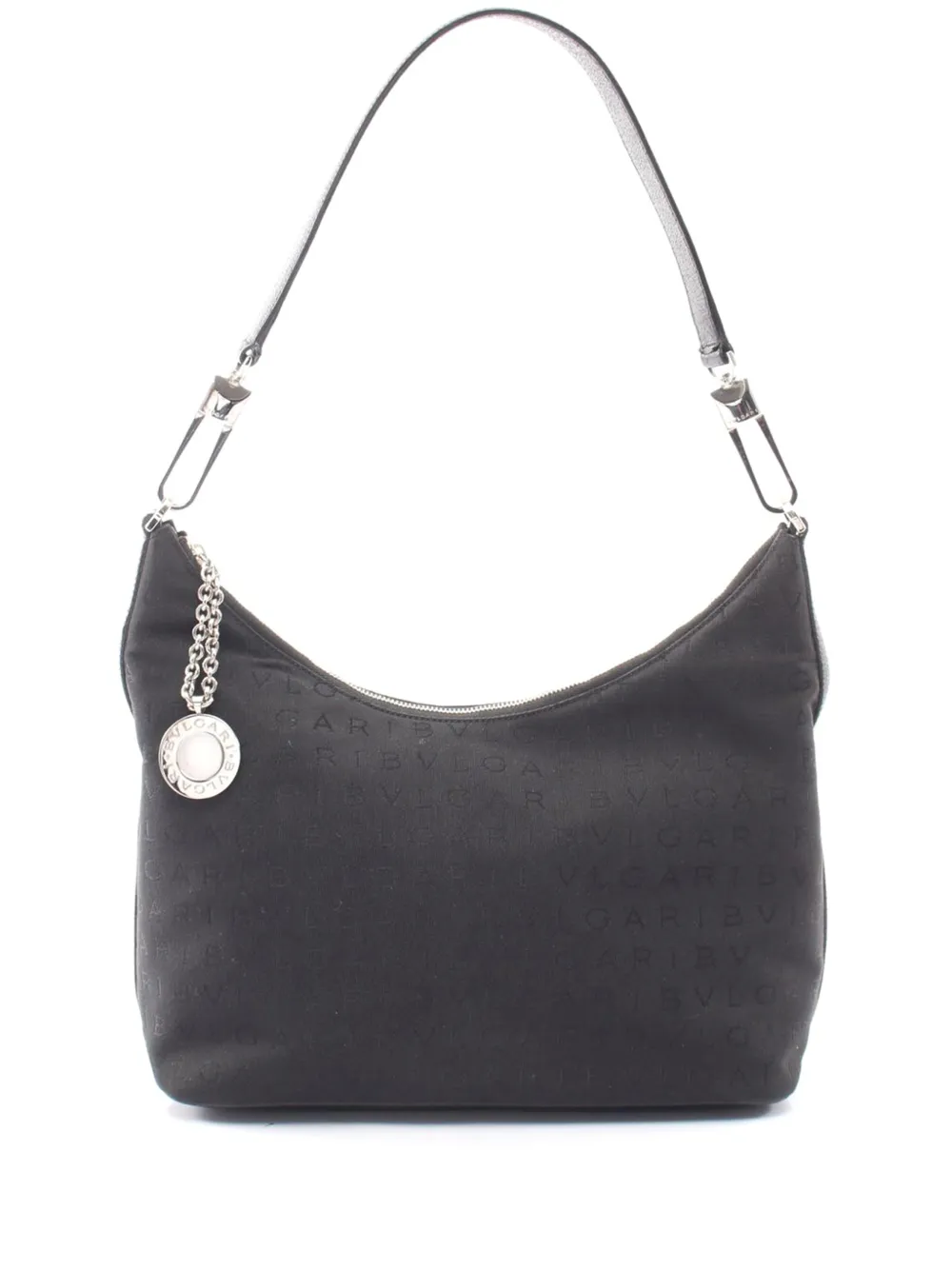 Bvlgari Pre-Owned 2010-2026 Canvas Logomania hobo bag - Black