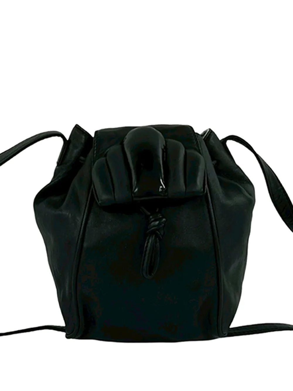 Loewe Pre-Owned Borsa a secchiello Gancini 2010-2026 - Nero