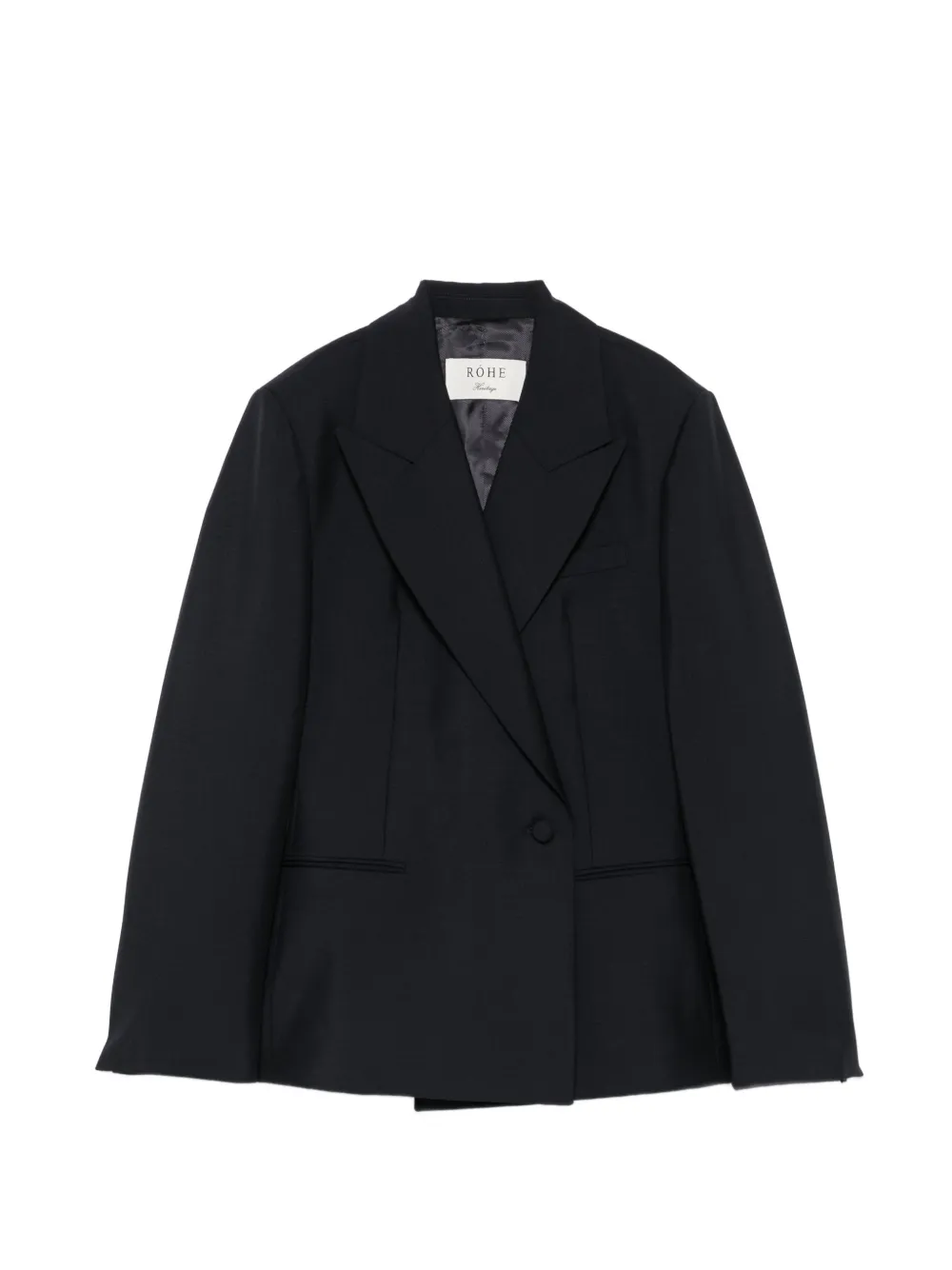 Róhe peak-lapels double-breasted blazer - Nero