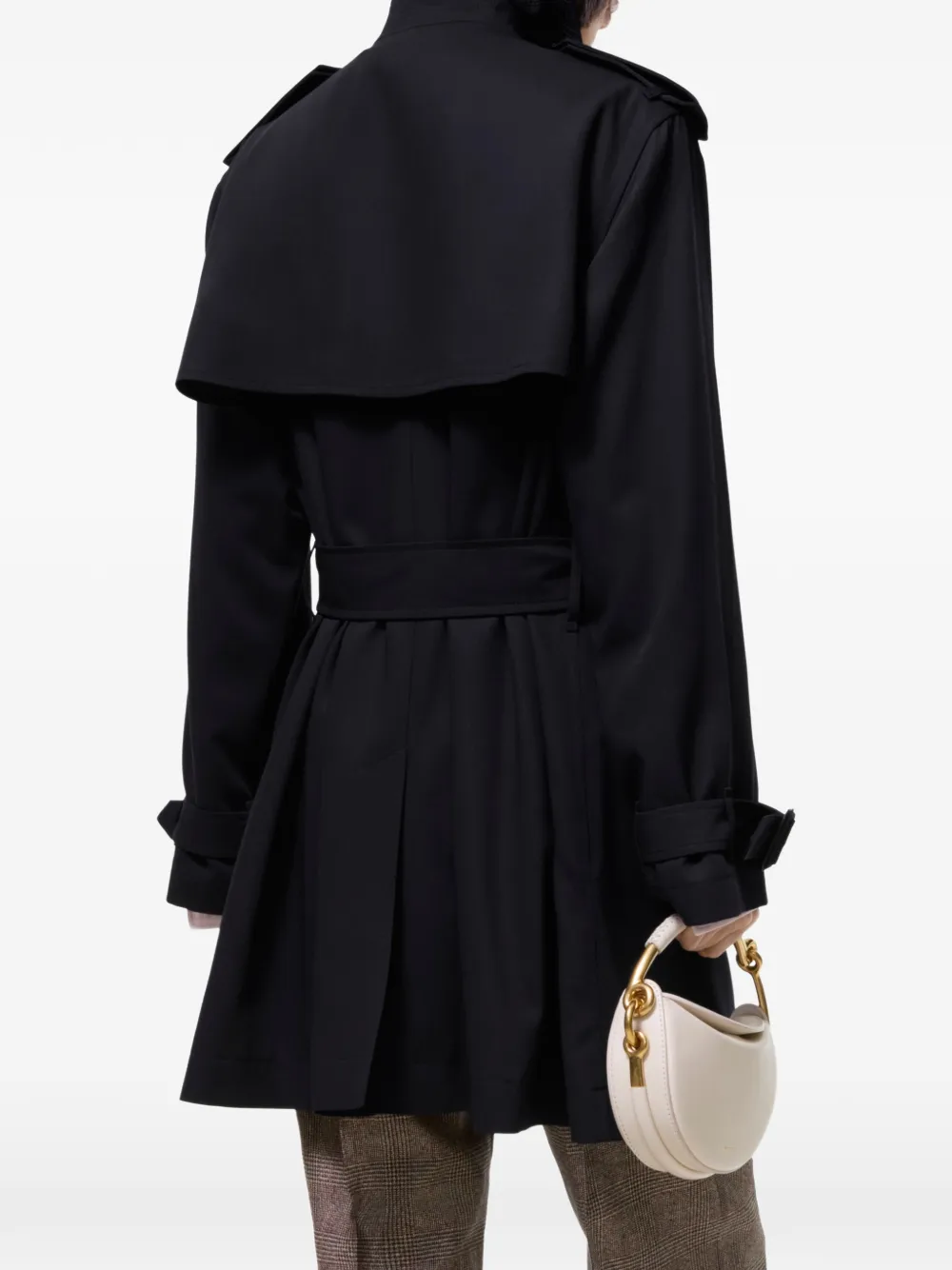 Burberry Latchmere wollen trenchcoat Blauw