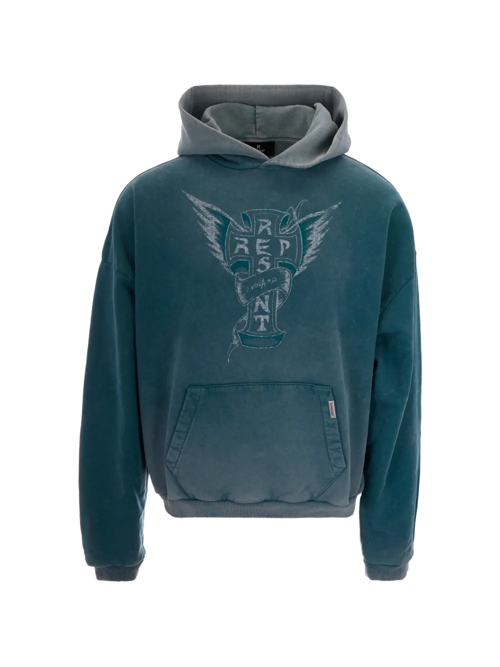 Represent Westside graphic-print hoodie - Blu