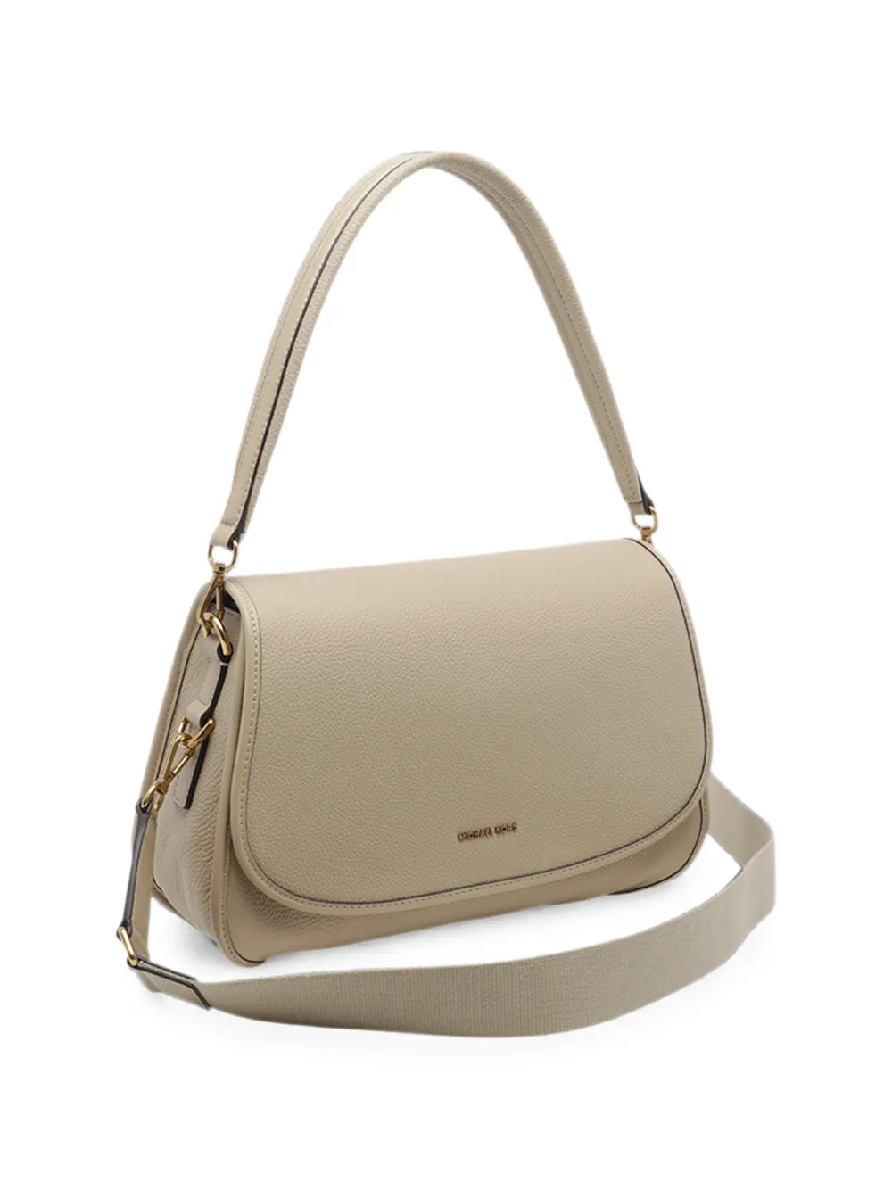 Michael Kors Medium Holmes leren schoudertas Beige