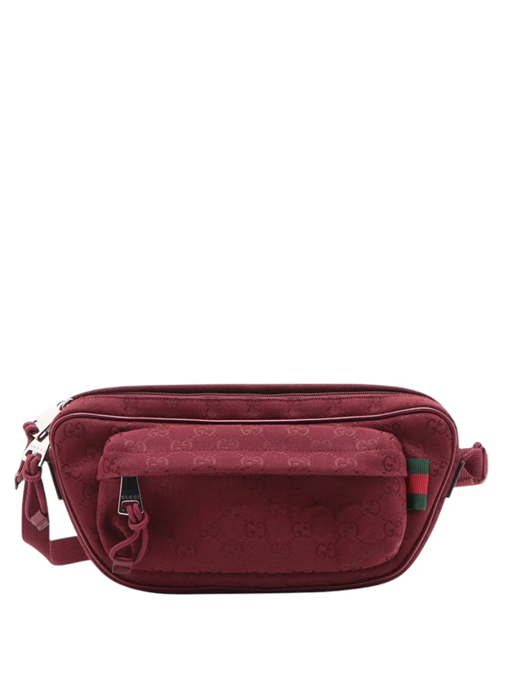 Gucci Pre-Owned 2016-2026 GG Canvas Web belt bag - Red
