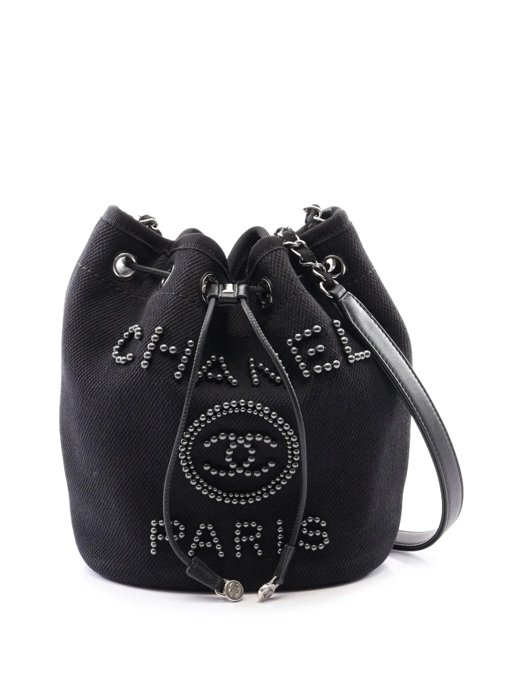 CHANEL Pre-Owned Borsa a secchiello Deauville 2019 - Nero