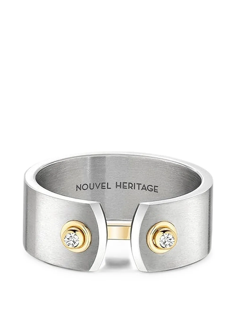 Nouvel Heritage Paris From The Sky Mood diamond ring - Argento