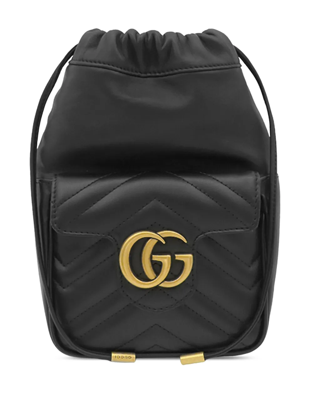 Gucci Pre-Owned Borsa a secchiello GG Marmont mini 2016-2026 - Nero