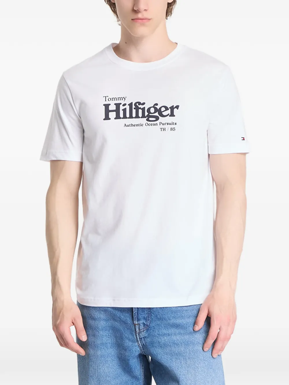 Tommy Hilfiger logo-print T-shirt - Bianco