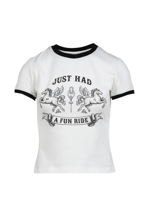MARKGONG graphic-print contrast-trim T-shirt